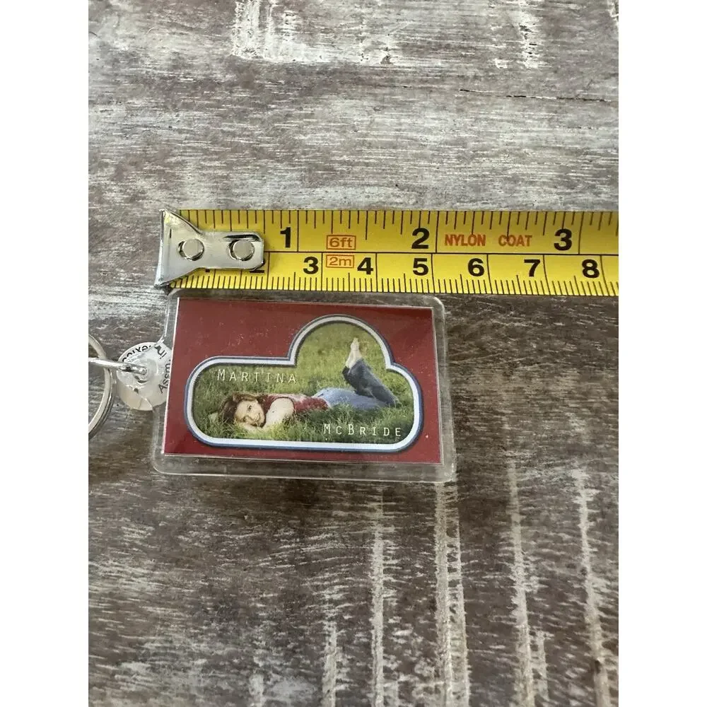Vintage Keychain Martina McBride Key Ring Acrylic Fob Country Music Artist USA